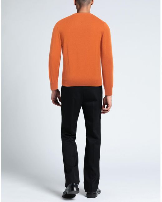 Kangra Orange Sweater Wool, Silk, Cashmere for men