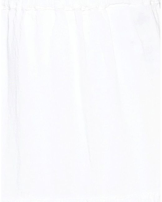 120% Lino White Maxi Skirt