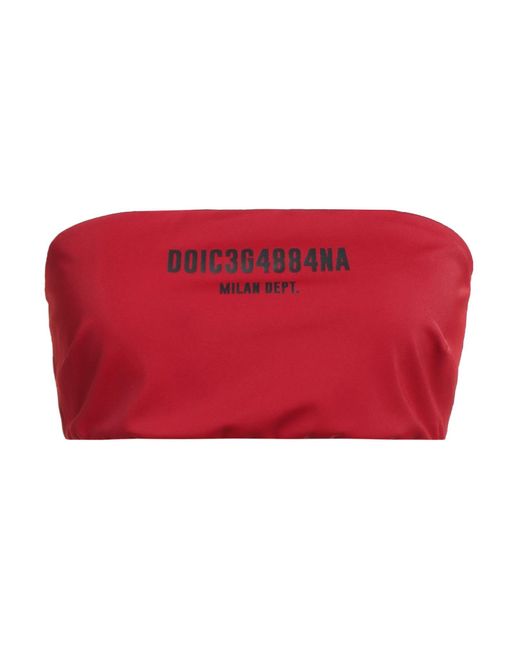 Dolce & Gabbana Red Top Polyamide, Elastane