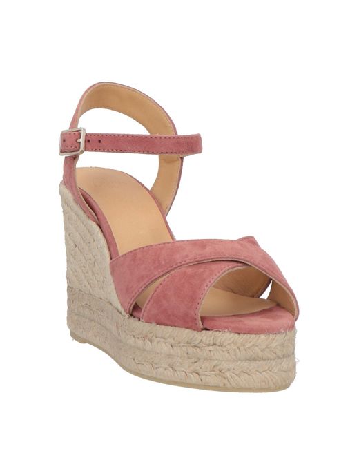 Castaner Pink Pastel Espadrilles Soft Leather