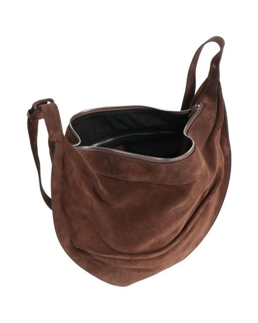 FEDERICO CINA Brown Cross-Body Bag Leather