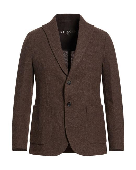 Circolo 1901 Brown Blazers for men