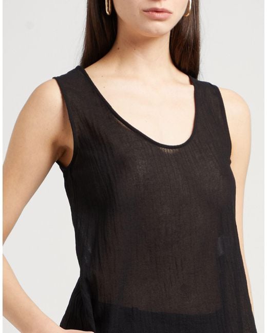 Alysi Black Crème Top Cotton