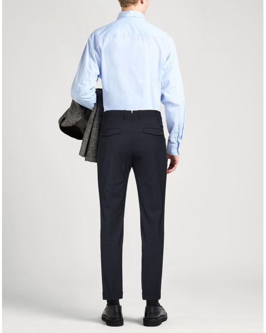 PT Torino Blue Pants Virgin Wool, Polyamide, Elastane for men