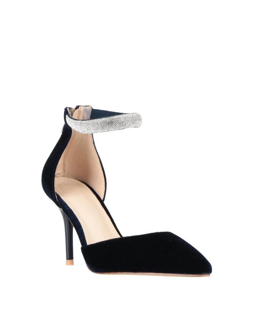 Twenty Four Haitch Black Pumps