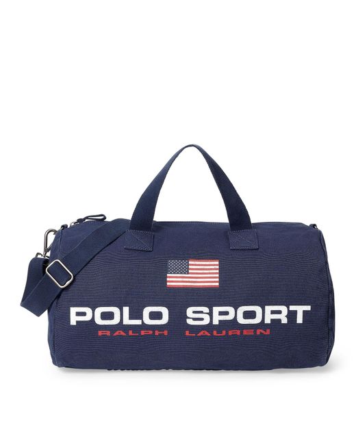Polo Ralph Lauren Blue Canvas Polo Sport Duffel for men