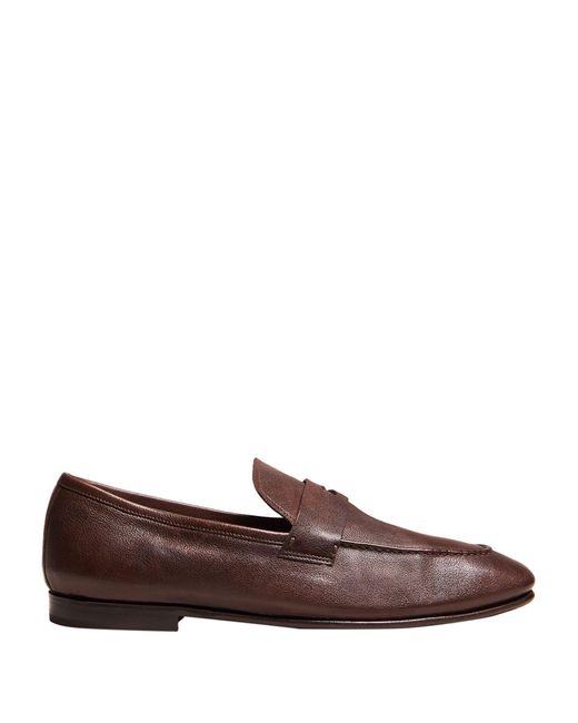 Dunhill Brown Dark Loafers Soft Leather for men