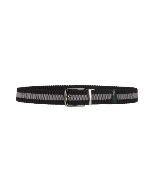 Paul & Shark Black Belt Viscose, Rubber for men