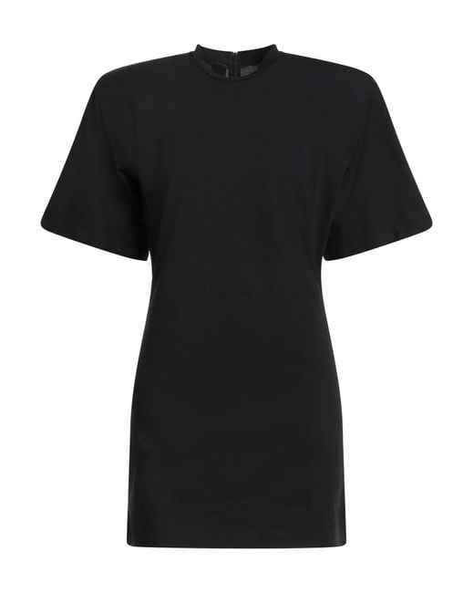 Pinko Black Mini Dress Cotton