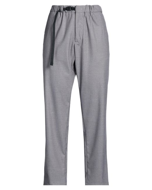 White Sand Gray Pants Polyester, Viscose, Elastane
