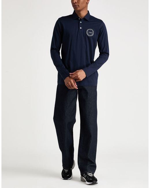 Polo Tombolini de hombre de color Blue