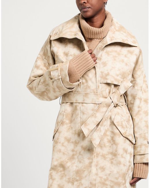 Dondup Natural Overcoat & Trench Coat Viscose, Polyamide, Cotton