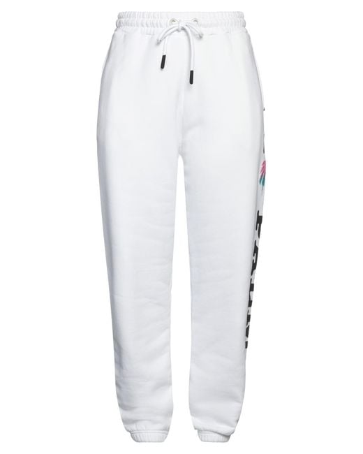Palm Angels White 'I Love Pa' Joggers