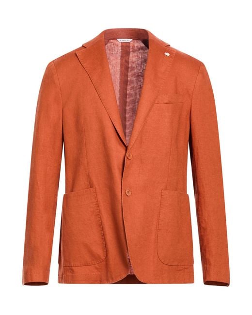 Manuel Ritz Orange Blazer for men