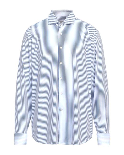 Ghirardelli Blue Shirt Polyamide, Elastane for men