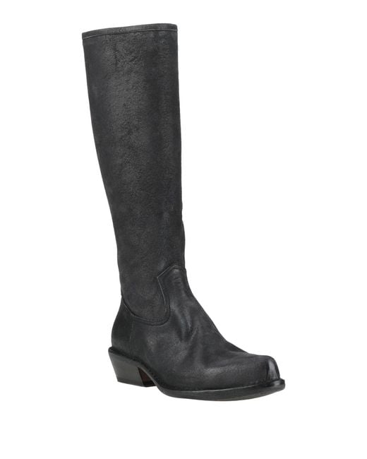 Fiorentini + Baker Black Charcoal Boot Leather