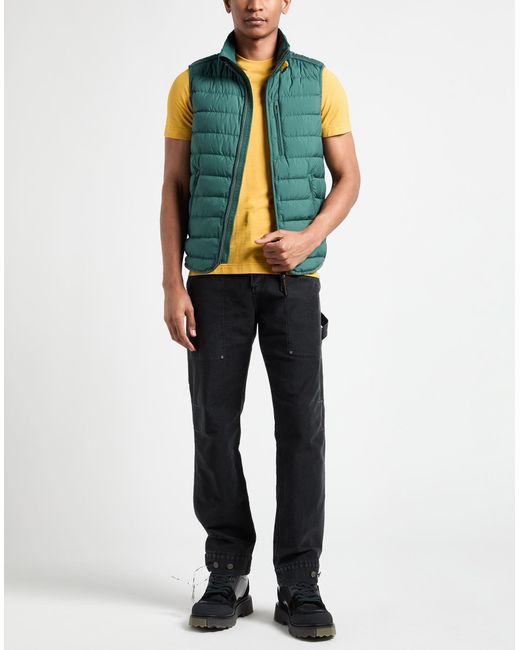 Parajumpers Green Vest Polyester for men