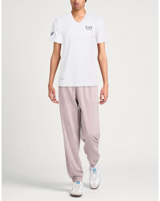EA7 White T-Shirts for men