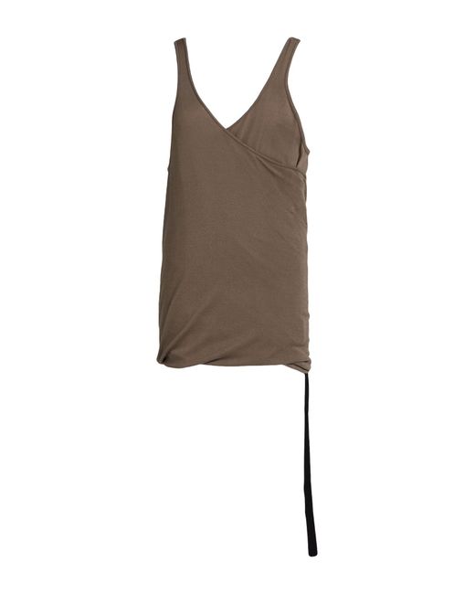 Rick Owens Brown Tank Top for men