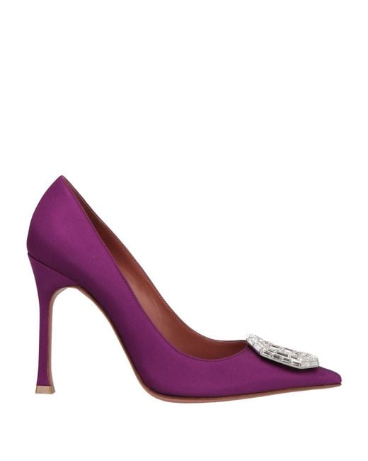 AMINA MUADDI Purple Pumps