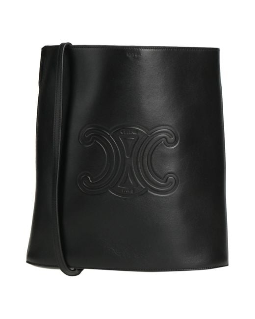 Céline Black Cross-Body Bag Leather
