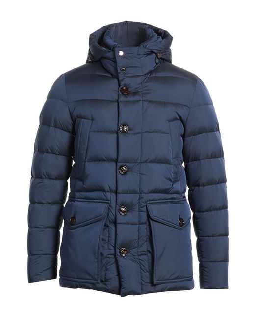 Moorer Blue Puffer Polyamide, Polyurethane for men