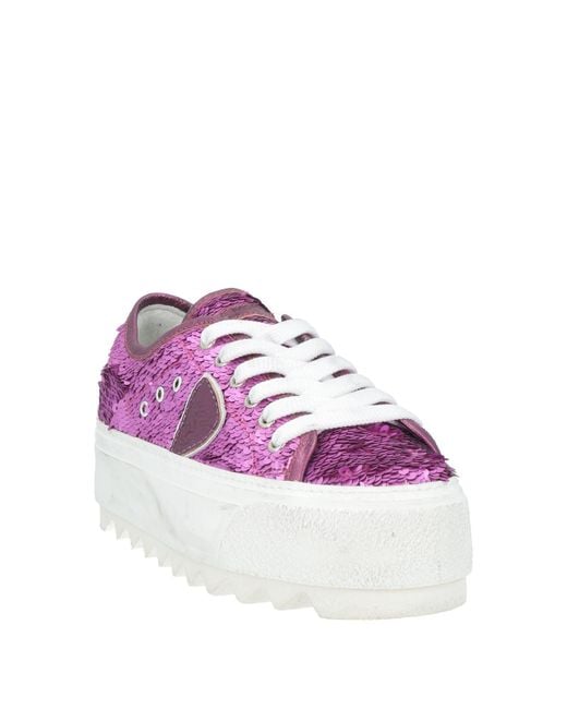 Philippe Model Purple Sneakers