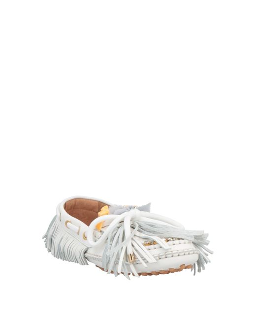 13 09 SR White Loafers Soft Leather