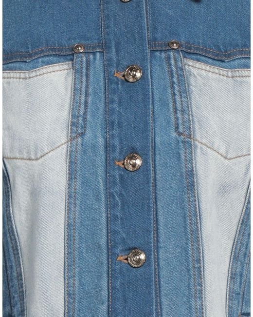 Versace Jeans Couture Blue Cotton Denim Trucker Jacket