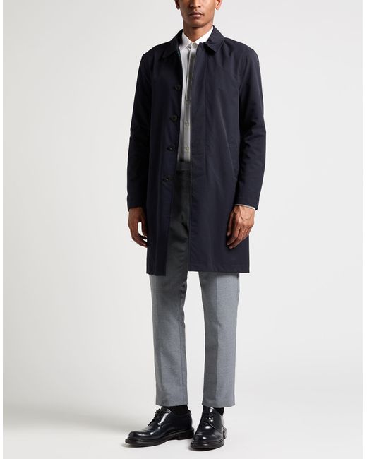 Slowear Blue Overcoat & Trench Coat for men