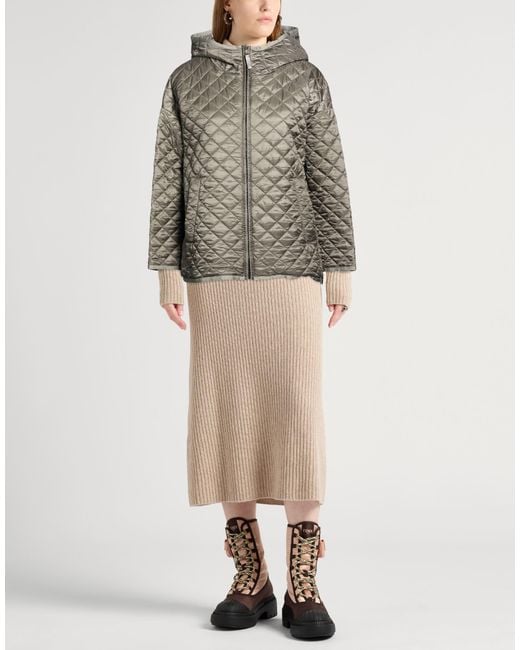Max Mara Gray Puffer Polyester