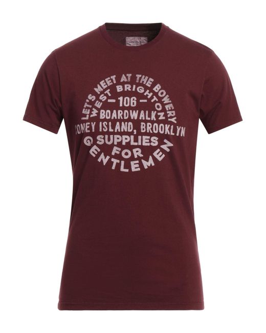 Bowery Supply Co. Red T-shirt for men