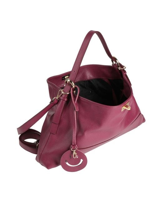 Laura Di Maggio Pink Garnet Handbag Leather