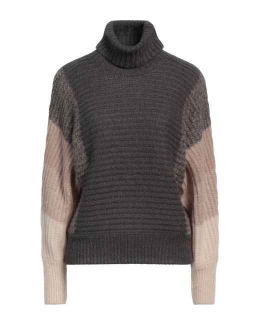 Peserico Black Rollkragenpullover