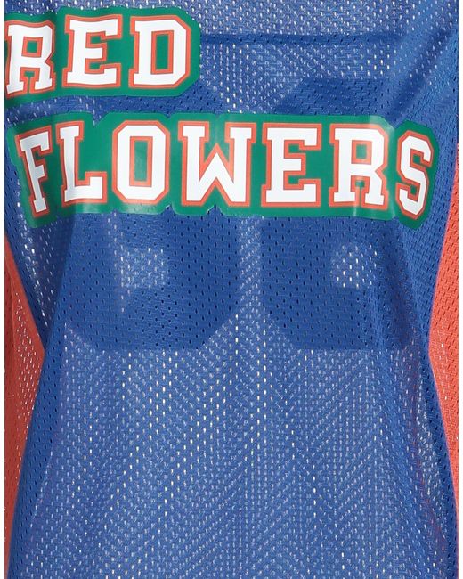 RED Valentino Blue Top Polyester, Polyamide, Cotton, Elastane
