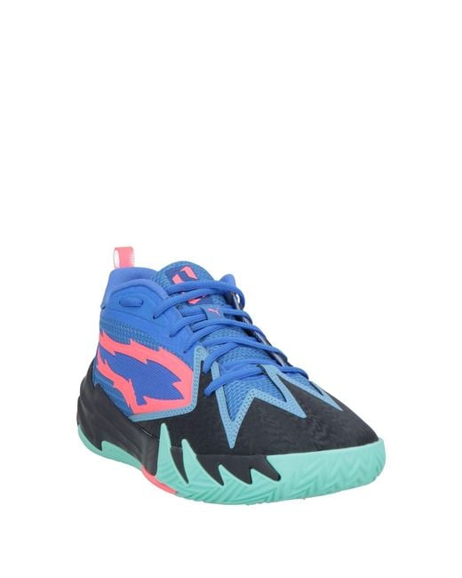 PUMA Blue Sneakers Textile Fibers for men