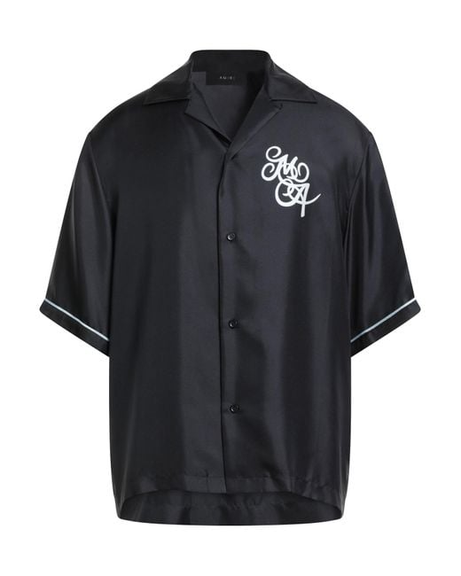 Amiri Black Shirt Silk for men