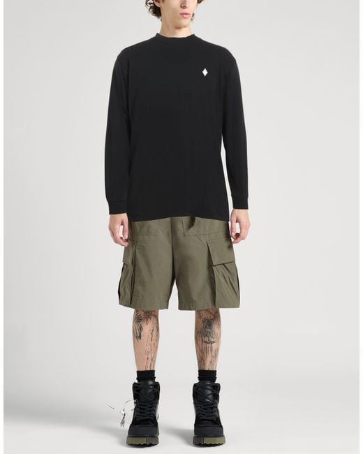 Marcelo Burlon Black T-Shirt Cotton, Elastane, Polyester for men