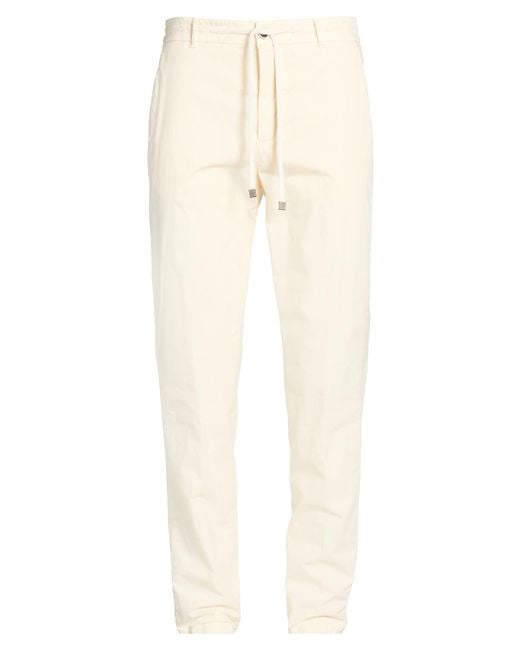 Peserico Natural Pants Cotton, Lyocell, Elastane for men