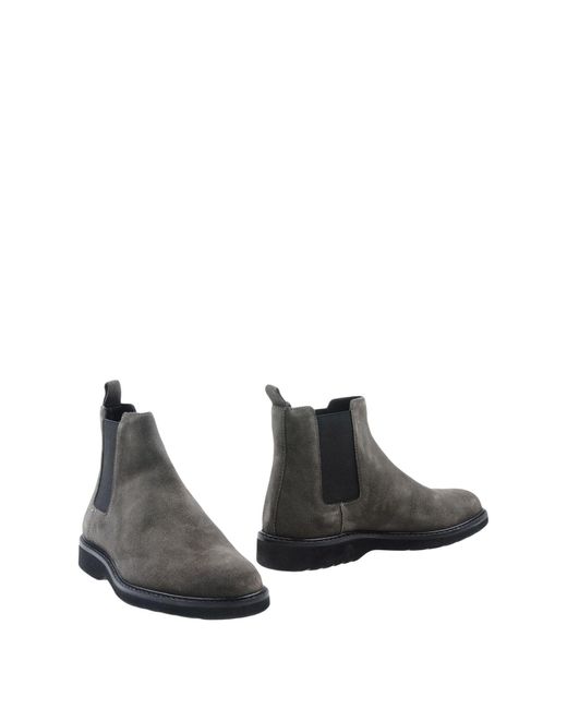 Lumberjack Gray Lead Ankle Boots Soft Leather for men