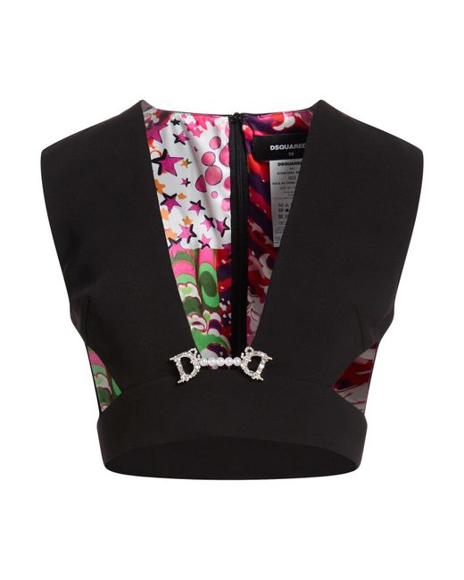Top DSquared² de color Black