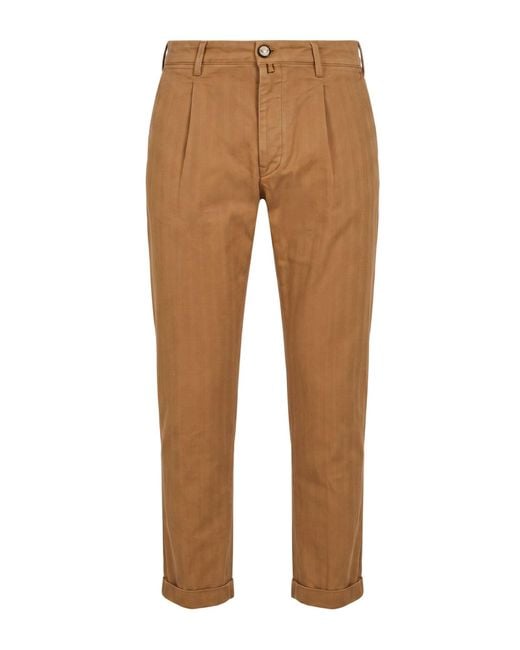 Jacob Cohen Natural Pants Cotton, Elastane for men