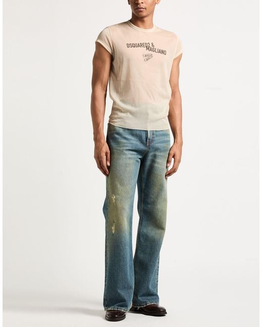 Camiseta DSquared² de hombre de color Natural