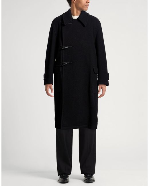 Tagliatore Black Coat Wool, Polyamide for men