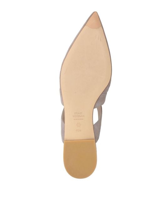 Stuart Weitzman Gray Mules & Clogs Leather