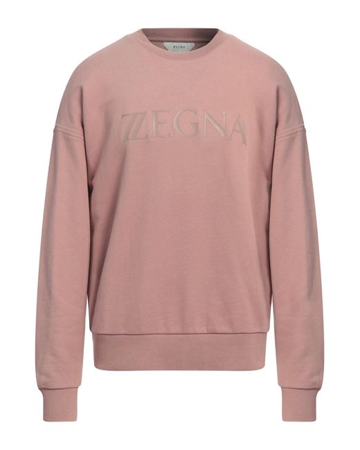 Zegna Pink Sweatshirt for men