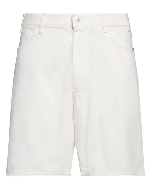 Amish Supplies White Denim Shorts for men