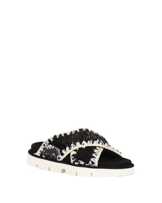 Mou Black Sandals