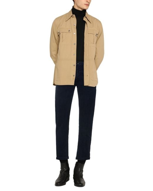 RE_HASH Blue Midnight Pants Cotton, Elastane for men