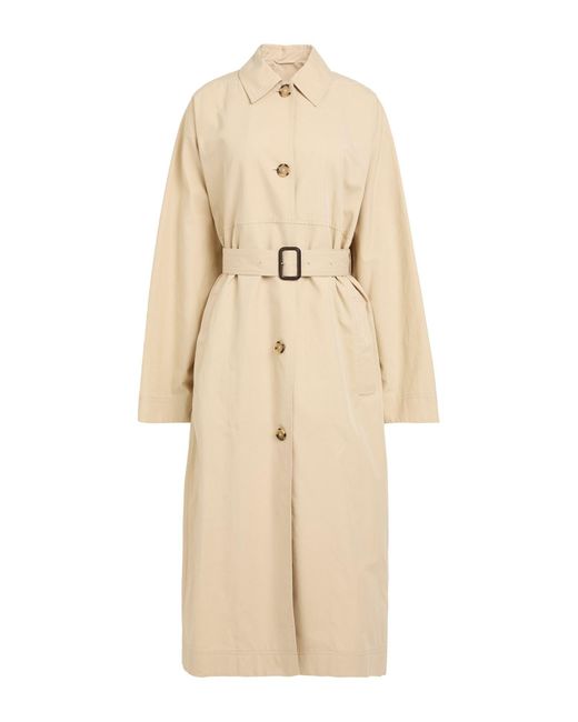 Totême  Natural Overcoat & Trench Coat Cotton, Silk